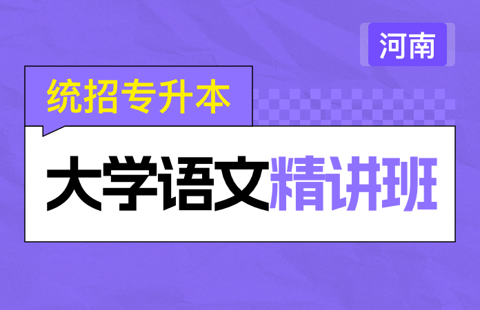 统招专升本大学语文精讲班(河南)