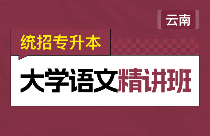 统招专升本大学语文精讲班(云南)