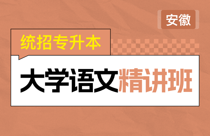 统招专升本大学语文精讲班(安徽)